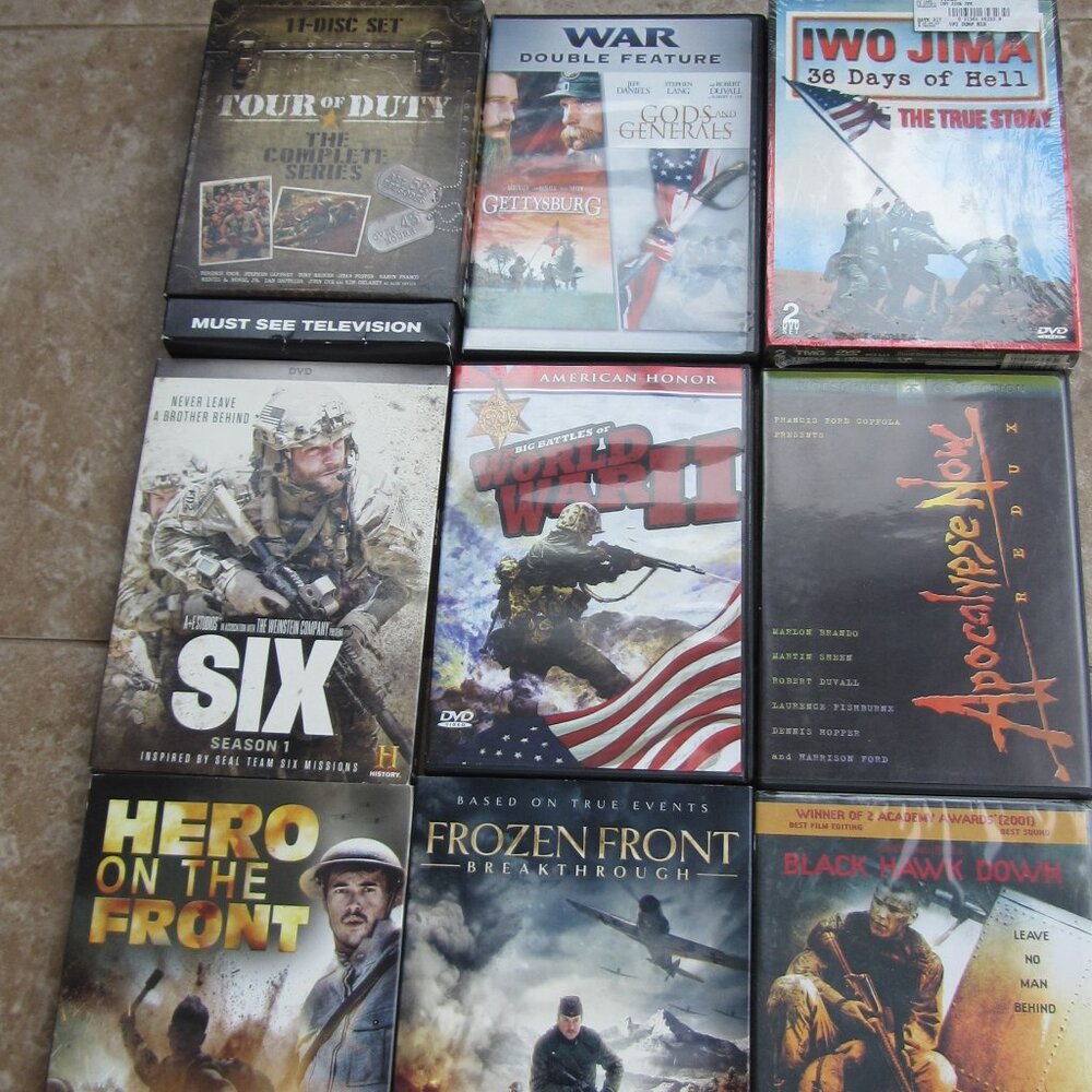 Tour of Duty, WW2, IWO JIMA, Action War DVD Series Lot